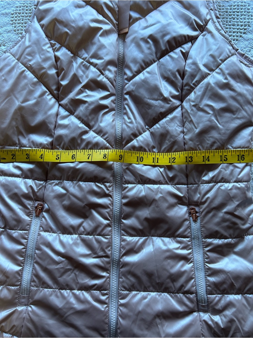 Maurices Rose Gold Blush Pink Quilted Puffer Vest - Picture 7 of 10